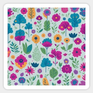 FLOWERS ART ILLUSTRATION Sticker